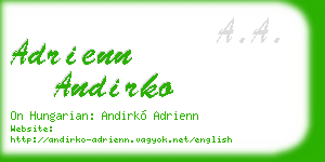adrienn andirko business card